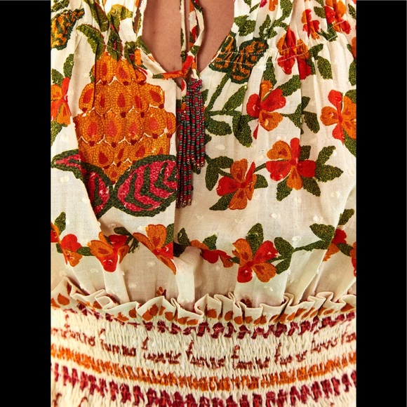 FARM RIO Off White Made In Brazil Blouse - Picture 4 of 14